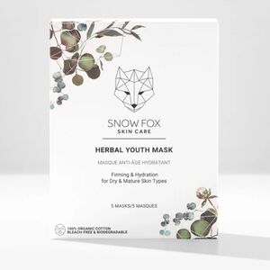 🩷 3/$15 Snow Fox Skin Care Award Winning Hydrating Herbal Youth Mask (1), New